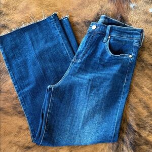 Liverpool Jeans Company Dark Blue Ankle & Cropped Jeans